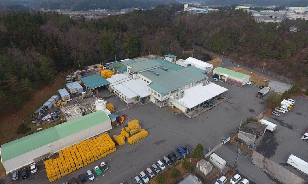 会社を空撮した写真